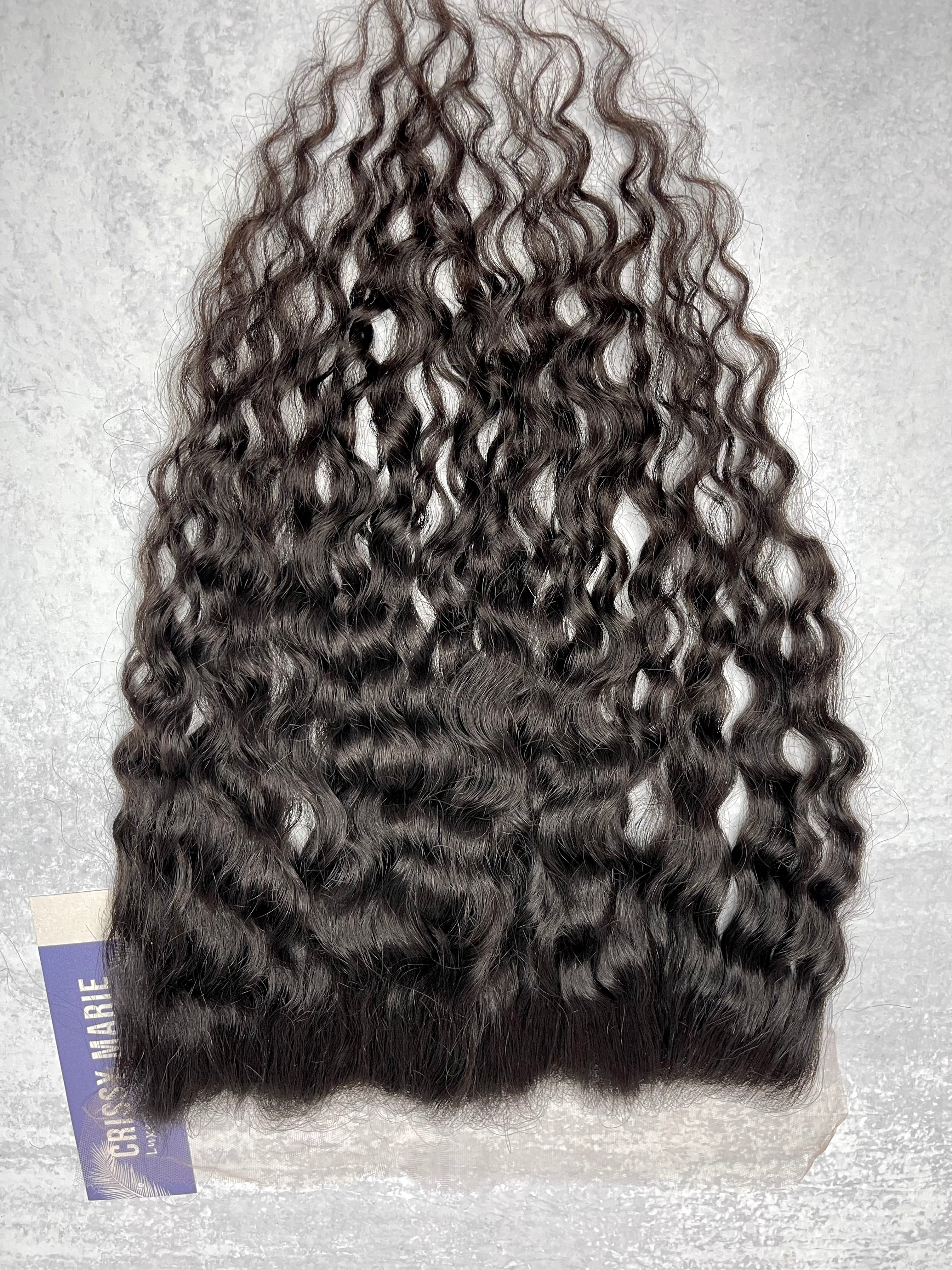 Curly-Wavy Allure: HD Lace Frontal