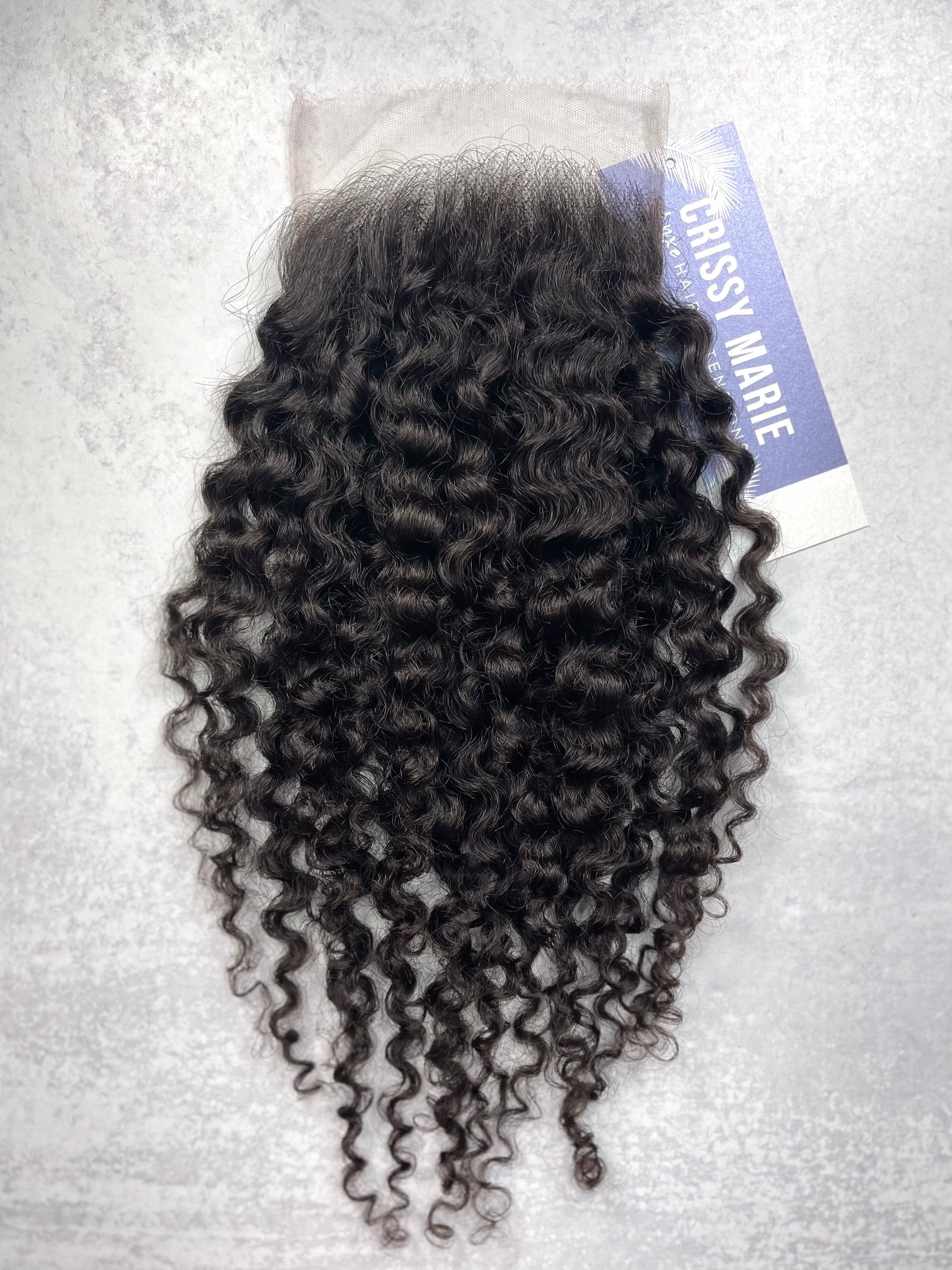 Luxe Deep Curl: HD Lace Closure