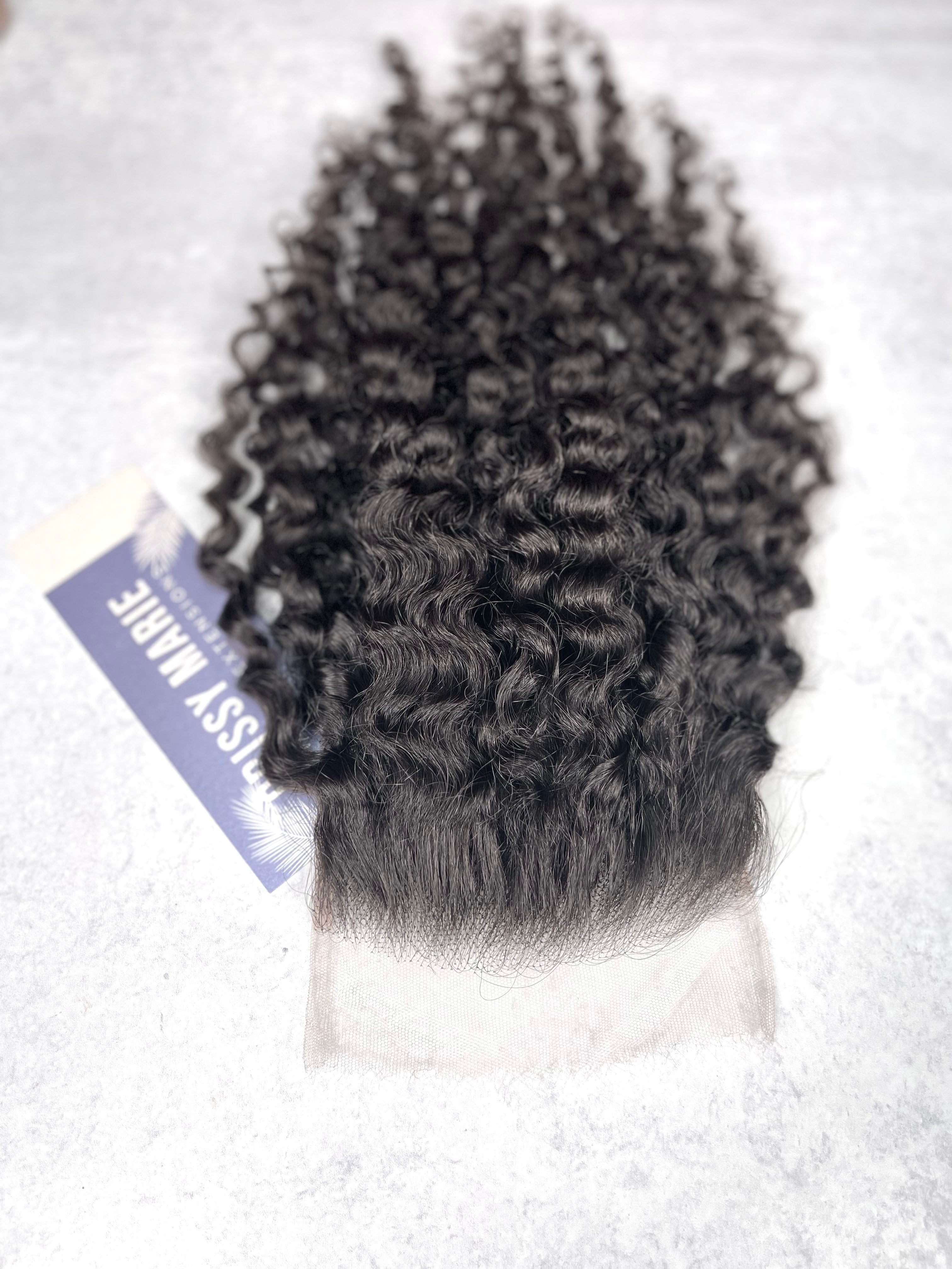 Luxe Deep Curl: HD Lace Closure